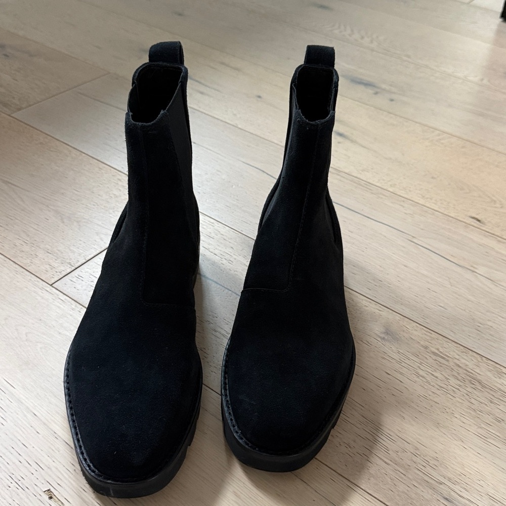 Rag and Bone Black Suede Ankle Boots